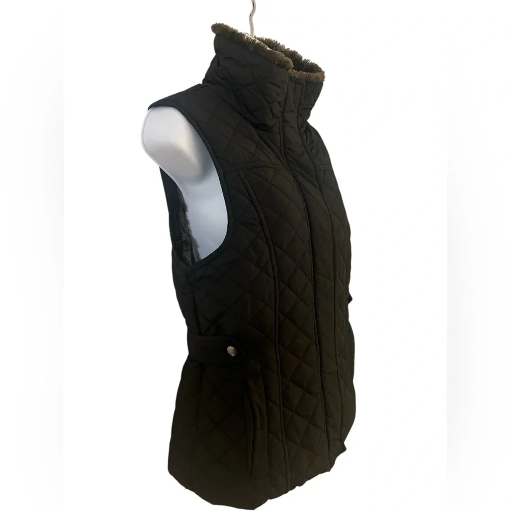 Weatherproof Women's Black Quilted Vest.Sz/S.